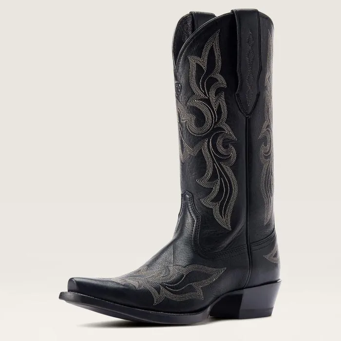 Women Western Boots Ariat Jennings StretchFit Western Boot Black Deertan