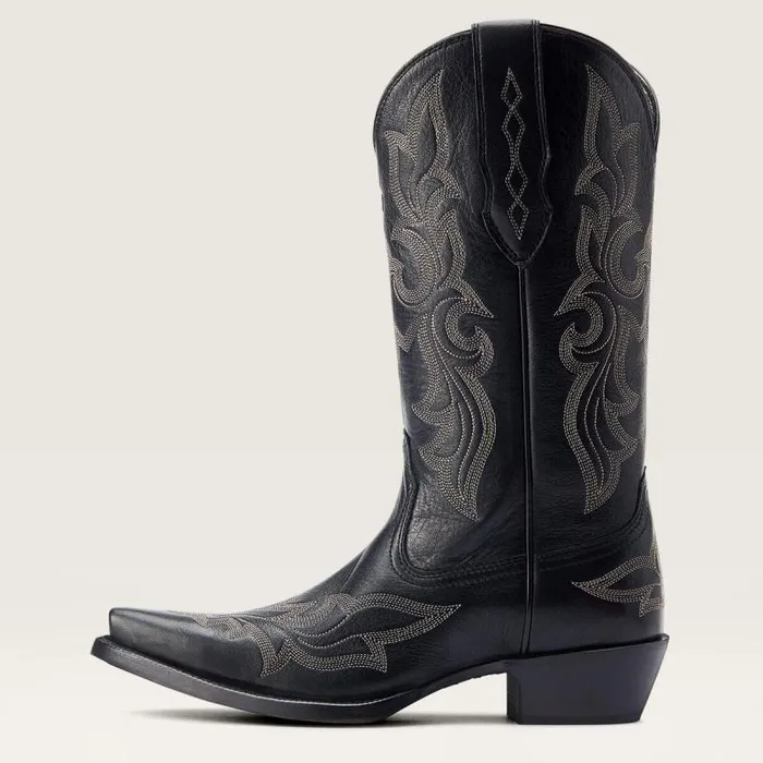 Women Western Boots Ariat Jennings StretchFit Western Boot Black Deertan Women Western Boots Ariat Jennings StretchFit Western Boot Black Deertan