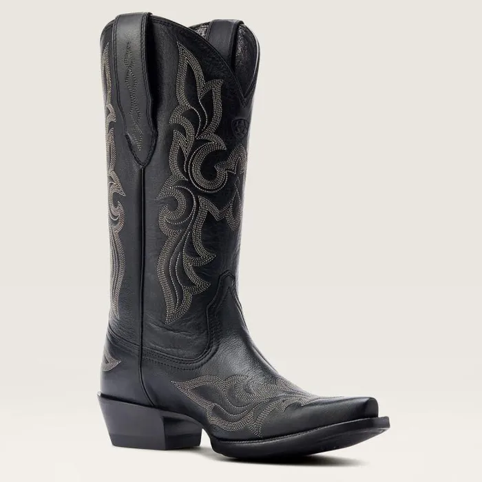 Women Western Boots Ariat Jennings StretchFit Western Boot Black Deertan Women Western Boots Ariat Jennings StretchFit Western Boot Black Deertan