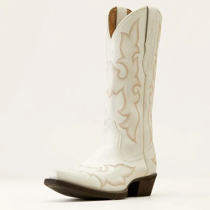 Women Western Boots Ariat Jennings StretchFit Western Boot Distressed Ivory