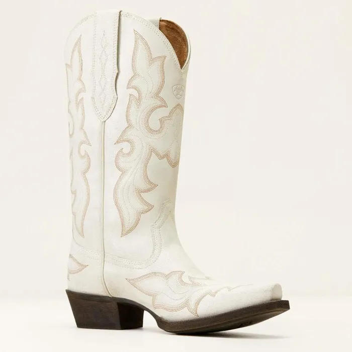 Women Western Boots Ariat Jennings StretchFit Western Boot Distressed Ivory Women Western Boots Ariat Jennings StretchFit Western Boot Distressed Ivory