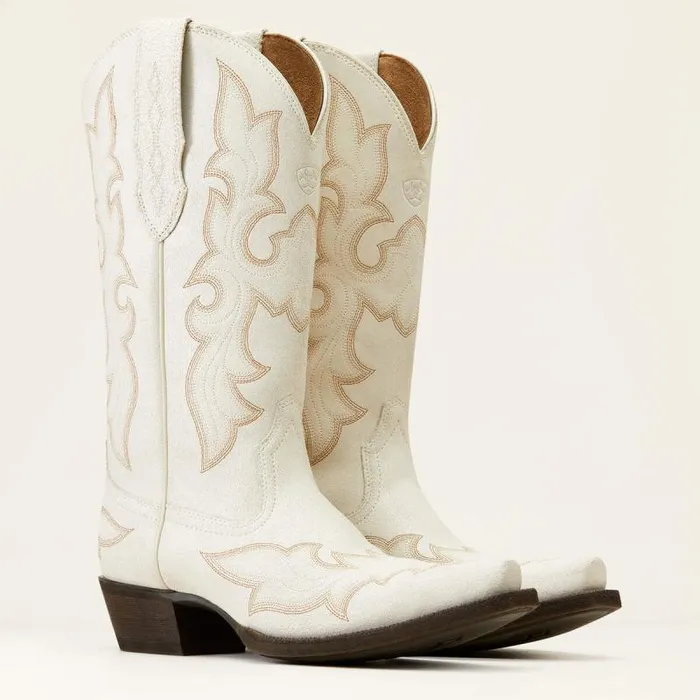 Women Western Boots Ariat Jennings StretchFit Western Boot Distressed Ivory Women Western Boots Ariat Jennings StretchFit Western Boot Distressed Ivory