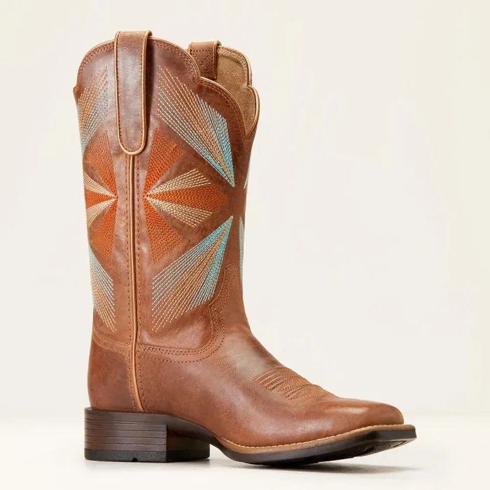 Women Western Boots Ariat Oak Grove Western Boot Maple Glaze Women Western Boots Ariat Oak Grove Western Boot Maple Glaze