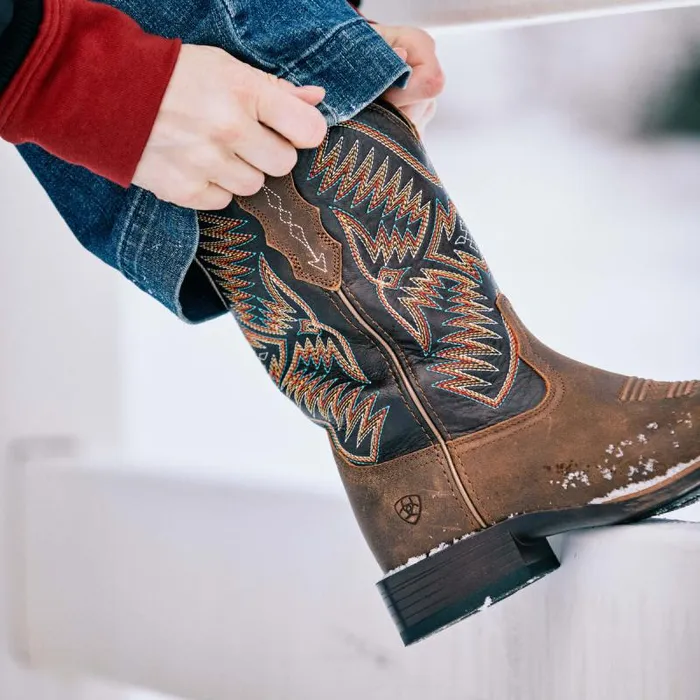 Women Western Boots Ariat Odessa StretchFit Western Boot Fateful Brown Women Western Boots Ariat Odessa StretchFit Western Boot Fateful Brown
