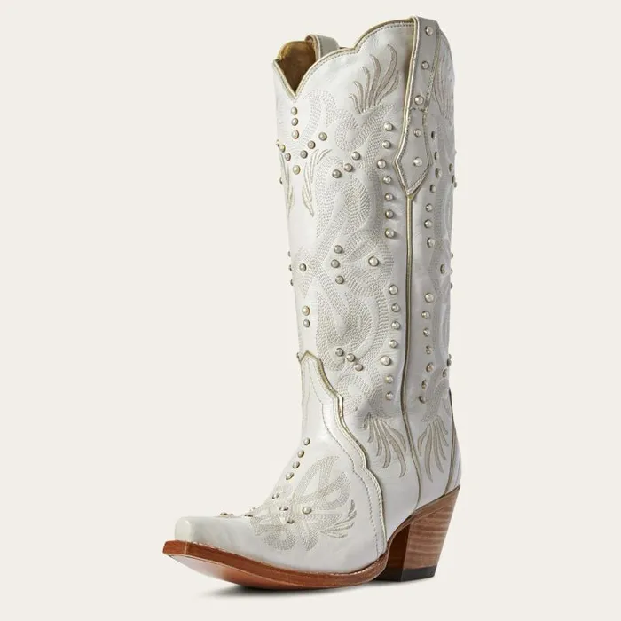 Women Western Boots Ariat Pearl Western Boot White