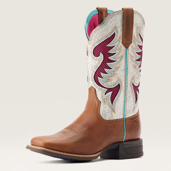 Women Western Boots Ariat Pinto VentTEK 360 Western Boot Dark Tan