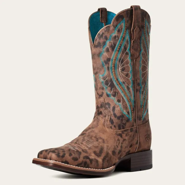 Women Western Boots Ariat PrimeTime Western Boot Faded Leopard