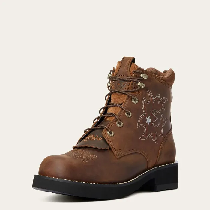 Women Western Boots Ariat Probaby Lacer Boot Driftwood Brown