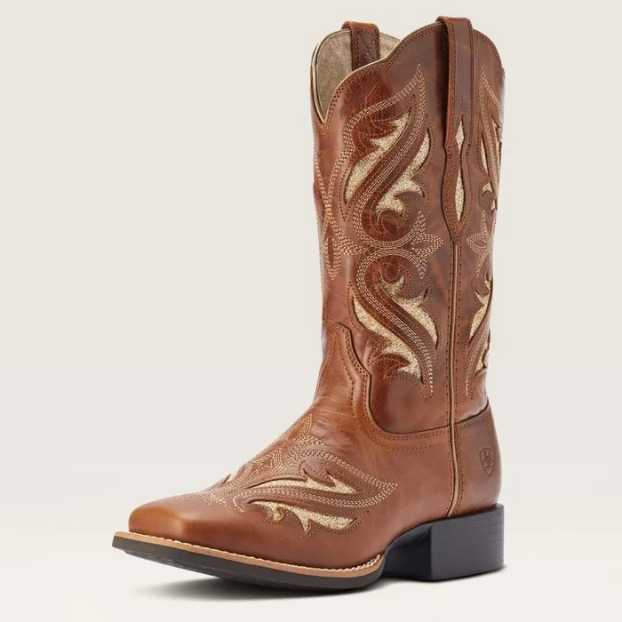 Women Western Boots Ariat Round Up Bliss Western Boot Midday Tan