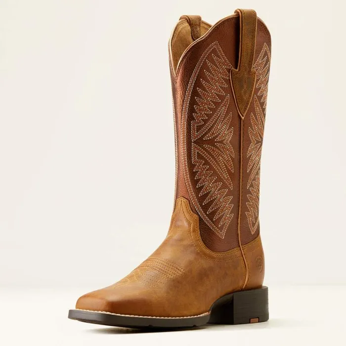 Women Western Boots Ariat Round Up Ruidoso Western Boot Pearlburnished Chestnut