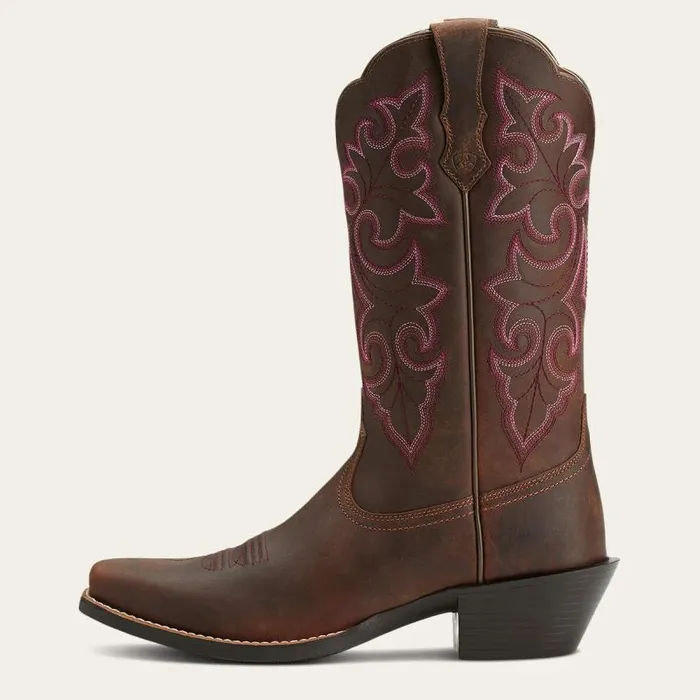 Women Western Boots Ariat Round Up Square Toe Western Boot Powder Brown Women Western Boots Ariat Round Up Square Toe Western Boot Powder Brown