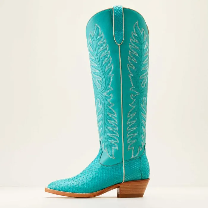 Women Western Boots Ariat Sterling Margot StretchFit Western Boot Blue Oasis Pythonsantorini Women Western Boots Ariat Sterling Margot StretchFit Western Boot Blue Oasis Pythonsantorini