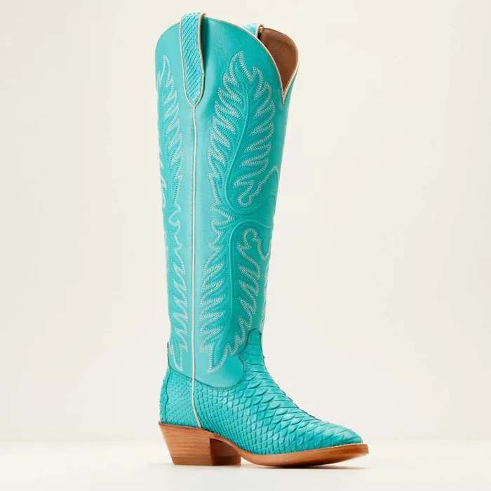 Women Western Boots Ariat Sterling Margot StretchFit Western Boot Blue Oasis Pythonsantorini Women Western Boots Ariat Sterling Margot StretchFit Western Boot Blue Oasis Pythonsantorini