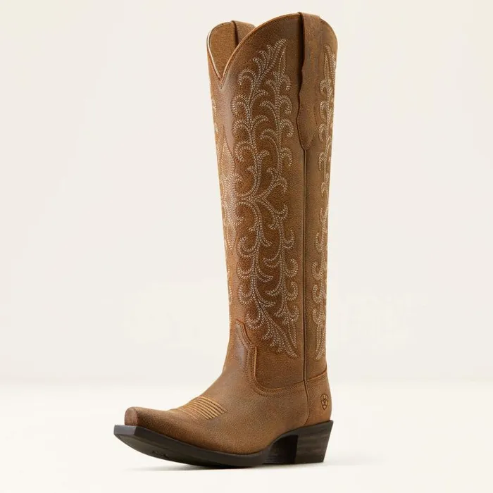 Women Western Boots Ariat Tallahassee Stretchfit Western Boot Brown Bomber