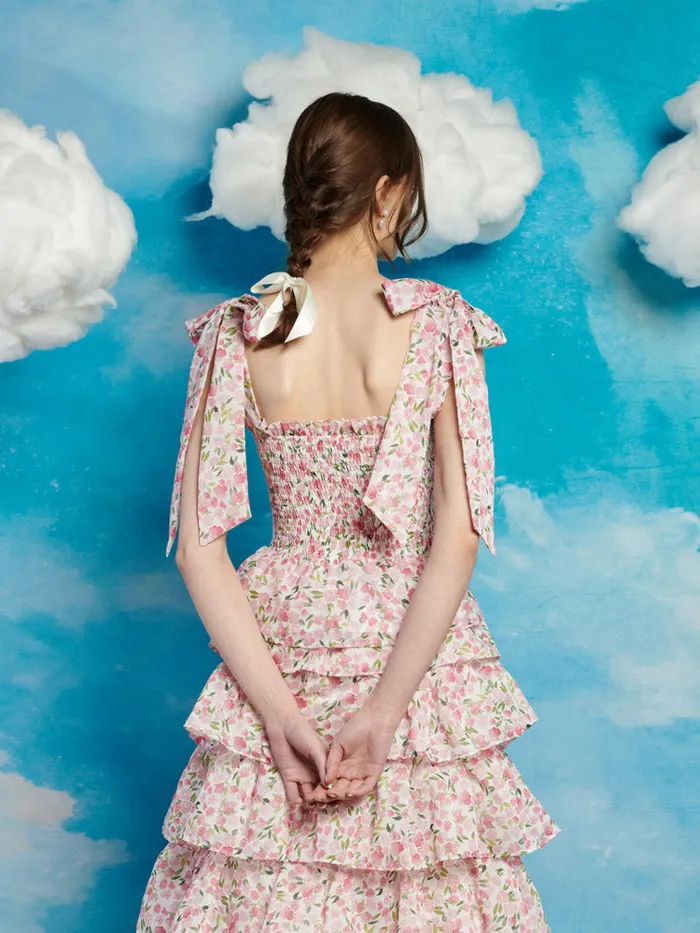 Women Wild Hearts Cropped Top White Floral Pink Sister Jane Tops