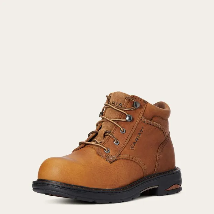 Women Work Boots and Shoes Ariat Macey Composite Toe Work Boot Dark Peanut