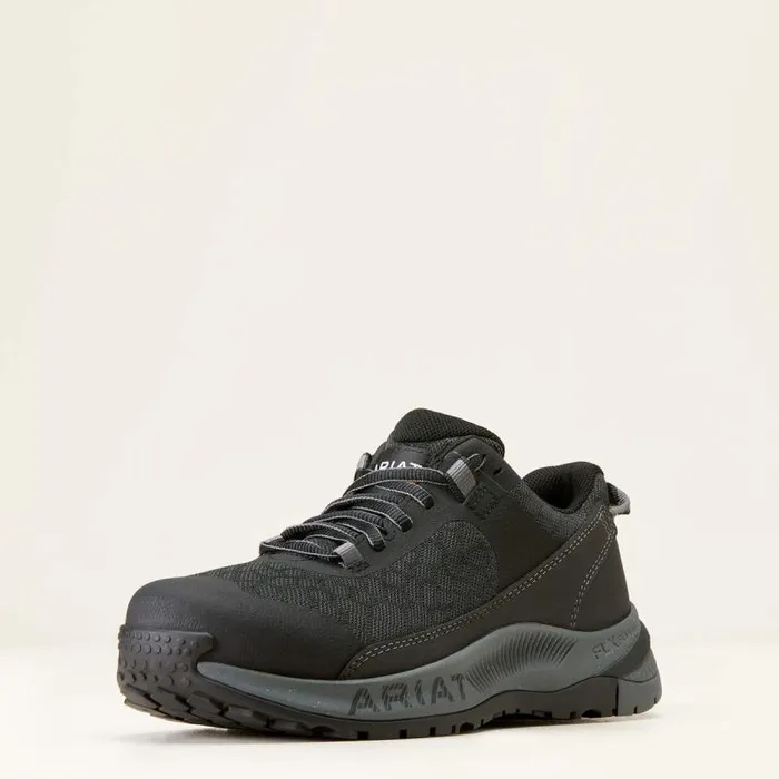 Women Work Boots and Shoes Ariat Outpace Shift Composite Toe Work Shoe Black