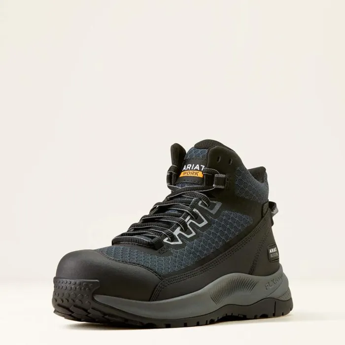 Women Work Boots and Shoes Ariat Outpace Shift Mid Composite Toe Work Shoe Dark Shadow