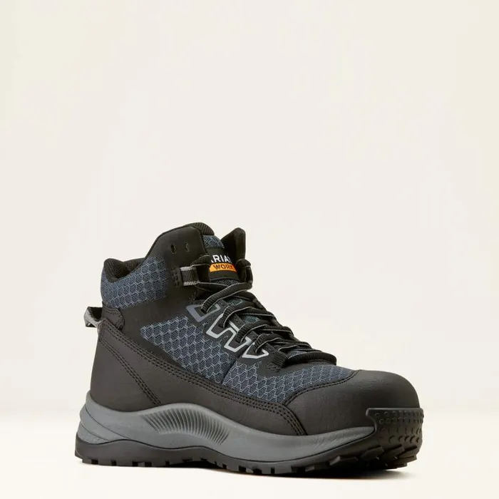 Women Work Boots and Shoes Ariat Outpace Shift Mid Composite Toe Work Shoe Dark Shadow Women Work Boots and Shoes Ariat Outpace Shift Mid Composite Toe Work Shoe Dark Shadow