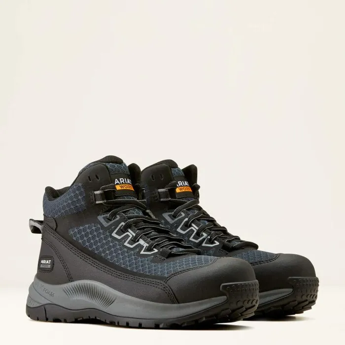 Women Work Boots and Shoes Ariat Outpace Shift Mid Composite Toe Work Shoe Dark Shadow Women Work Boots and Shoes Ariat Outpace Shift Mid Composite Toe Work Shoe Dark Shadow
