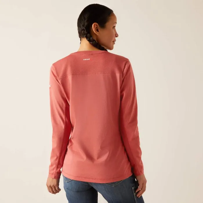 Women Workwear Ariat FR AC Crew Top Mineral Red Women Workwear Ariat FR AC Crew Top Mineral Red
