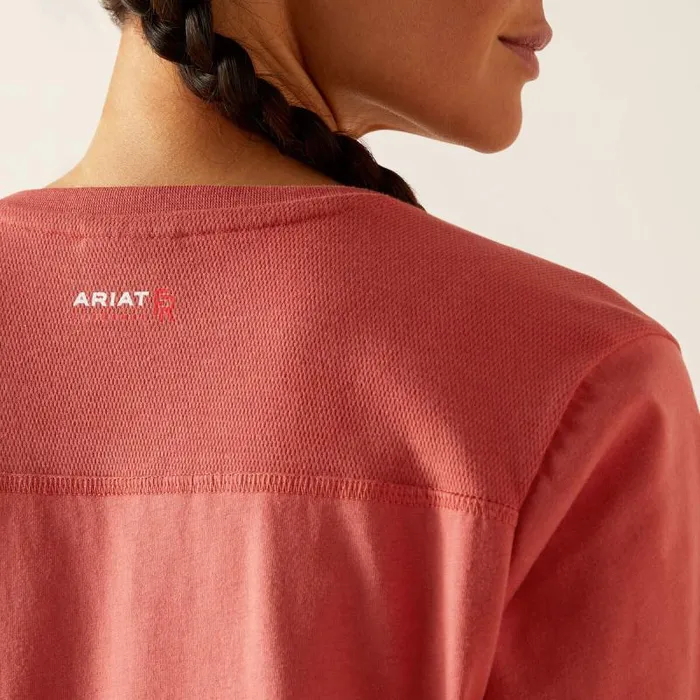 Women Workwear Ariat FR AC Crew Top Mineral Red Women Workwear Ariat FR AC Crew Top Mineral Red
