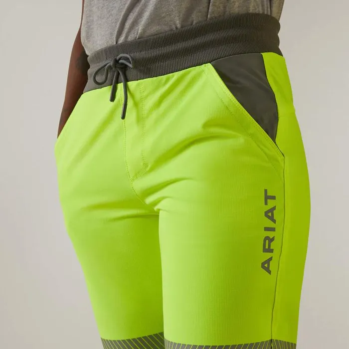 Women Workwear Ariat Rebar DuraStretch PullOn Slim Leg Pant Hi Vis Yellow