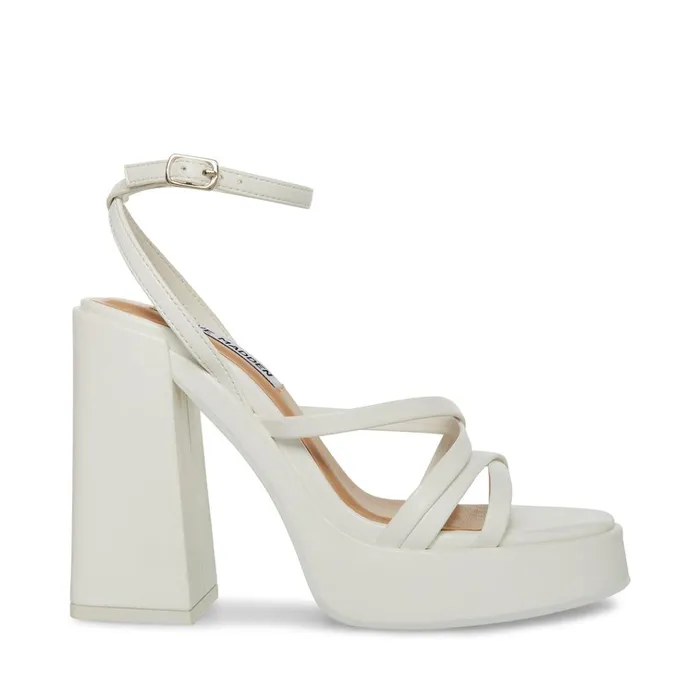 Womens Affection White Steve Madden Heels
