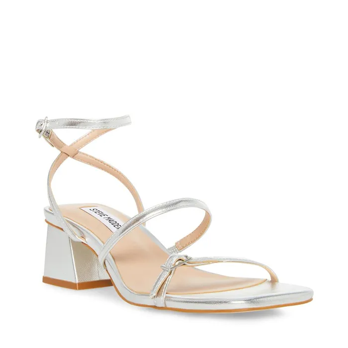 Womens Amalia Silver Steve Madden Heels