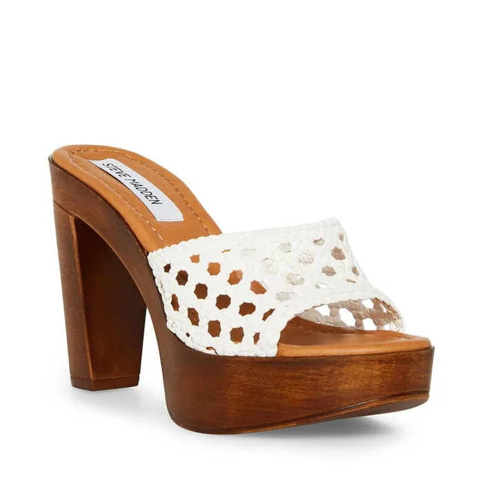 Womens Amanda White Steve Madden Heels