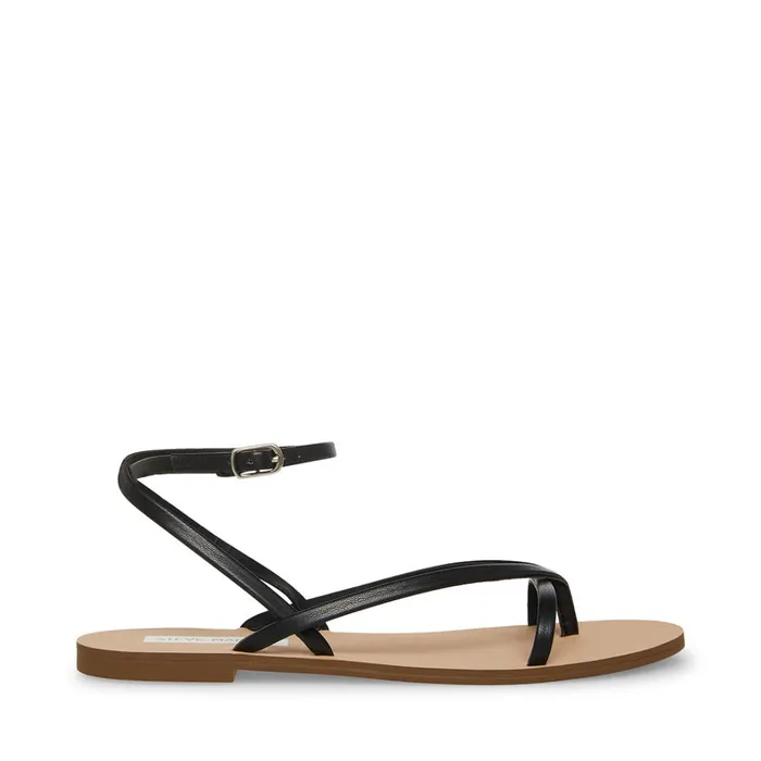 Womens Amuse Black Steve Madden Sandals
