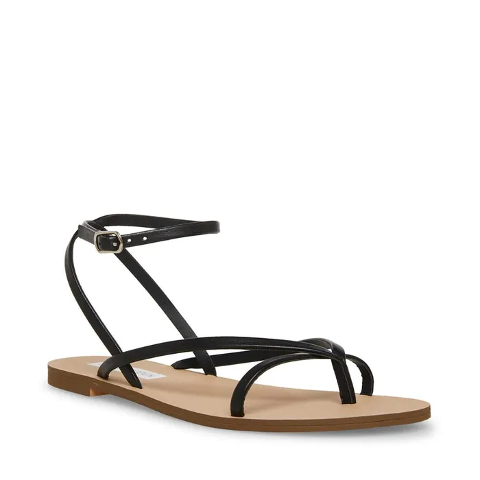 Womens Amuse Black Steve Madden Sandals
