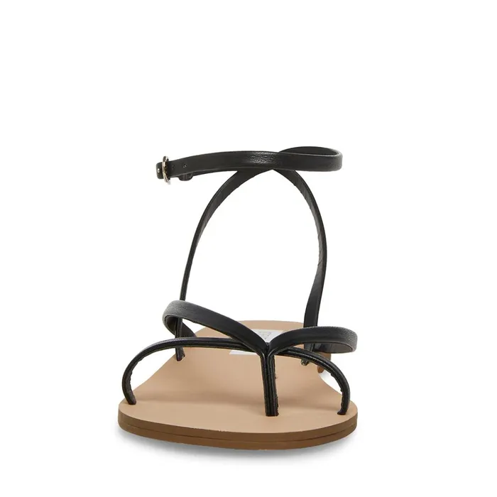 Womens Amuse Black Steve Madden Sandals