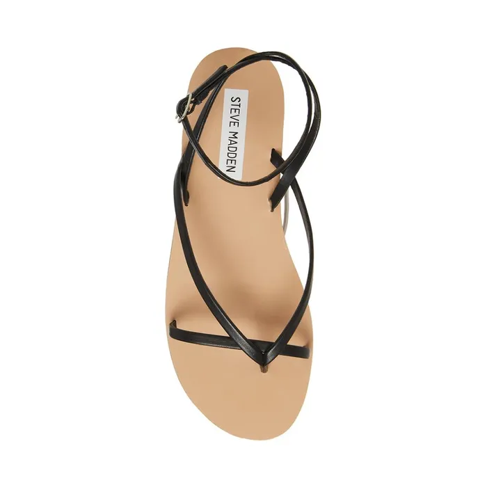 Womens Amuse Black Steve Madden Sandals