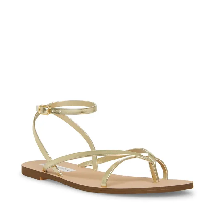 Womens Amuse Gold Steve Madden Sandals