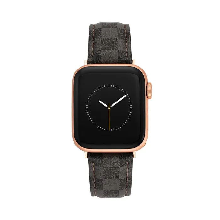 Womens Apple Watch Block Logo Watch Band Grey 3840mm Steve Madden Watches