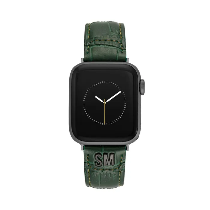 Womens Apple Watch Textured Watch Band Green 3840mm Steve Madden Watches