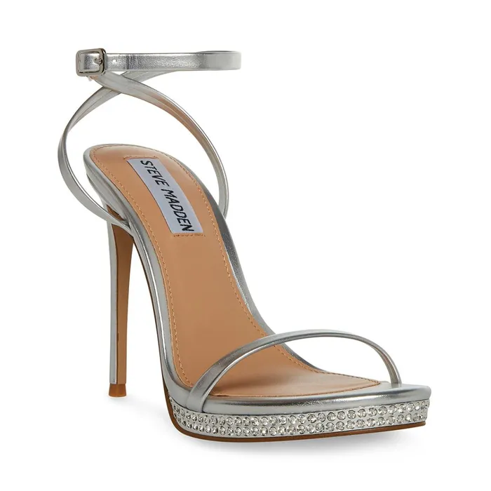 Womens Ari Silver Steve Madden Heels