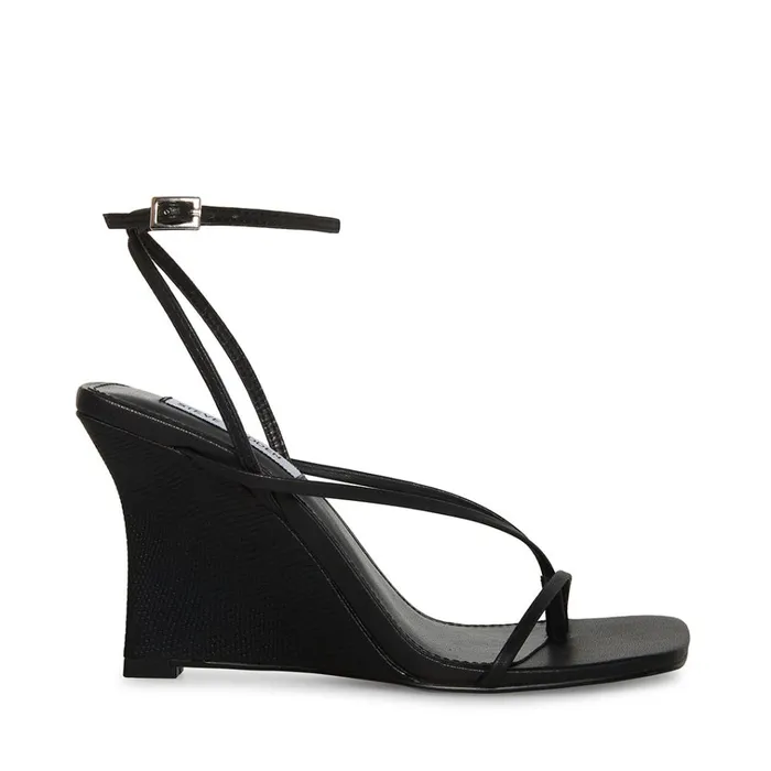 Womens Attina Black Steve Madden Sandals