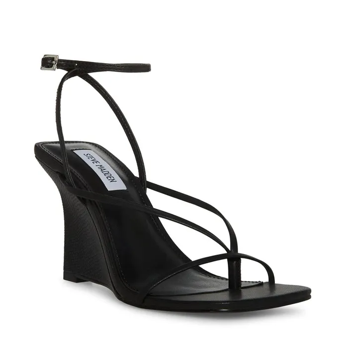 Womens Attina Black Steve Madden Sandals