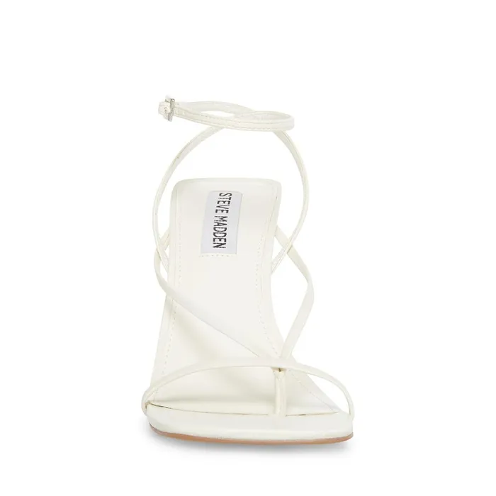 Womens Attina White Steve Madden Sandals