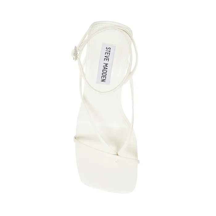 Womens Attina White Steve Madden Sandals