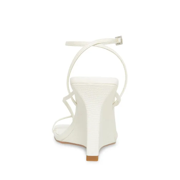 Womens Attina White Steve Madden Sandals