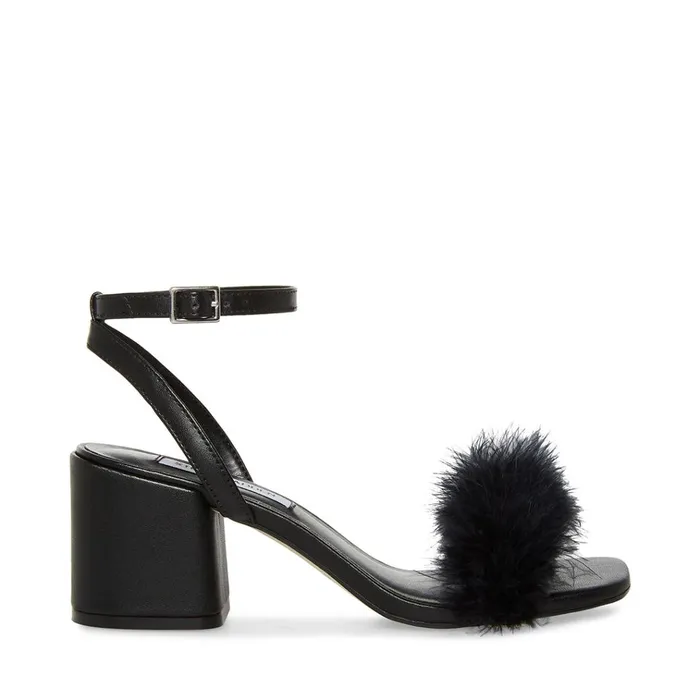 Womens AudrinaF Black Steve Madden Sandals