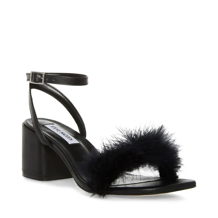 Womens AudrinaF Black Steve Madden Sandals