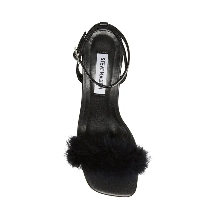Womens AudrinaF Black Steve Madden Sandals