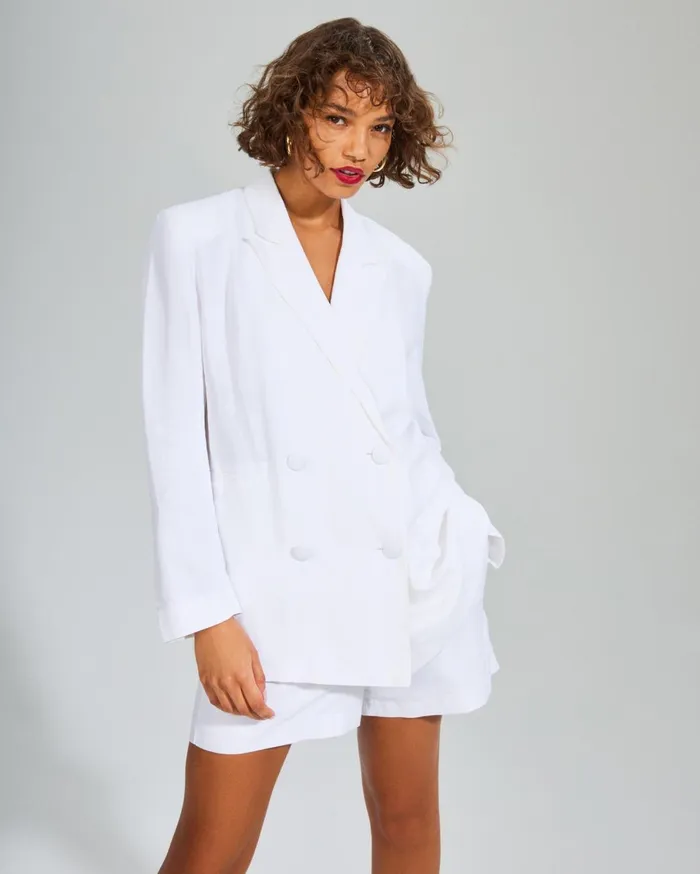Womens Baldwin Blazer White Steve Madden Jackets and Coats