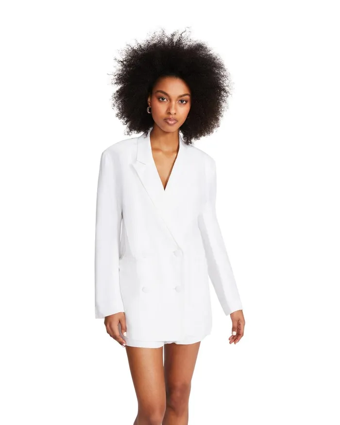 Womens Baldwin Blazer White Steve Madden Jackets and Coats