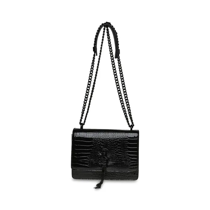 Womens Bamara Crocodile BlackBlack Steve Madden Crossbody Bags