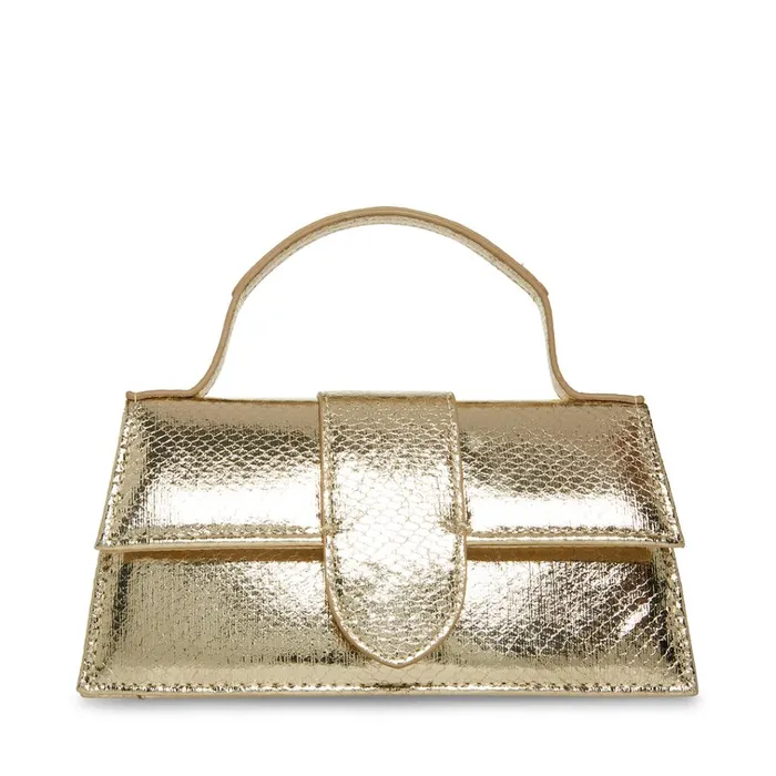 Womens Barlan Gold Snake Steve Madden Mini Bags